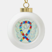Puzzle Awareness Ribbon Guardian Angel Ornamenten (Voorkant)