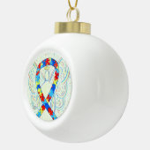 Puzzle Awareness Ribbon Guardian Angel Ornamenten (Rechts)