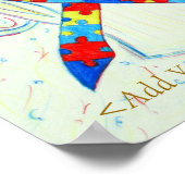 Puzzle Awareness Ribbon Guardian Angel Print (Hoek)