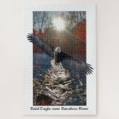 Puzzle Bald Eagle over de Baraboo Legpuzzel (Verticaal)