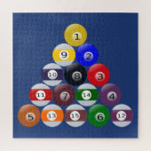 Puzzle Billiards Balls gekraakt Legpuzzel (Verticaal)