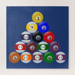 Puzzle Billiards Balls gekraakt Legpuzzel