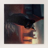 Puzzle Black Cat Legpuzzel (Horizontaal)
