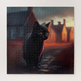 Puzzle Black Cat Legpuzzel