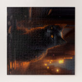 Puzzle Black Cat Legpuzzel (Horizontaal)