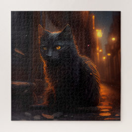 Puzzle Black Cat Legpuzzel