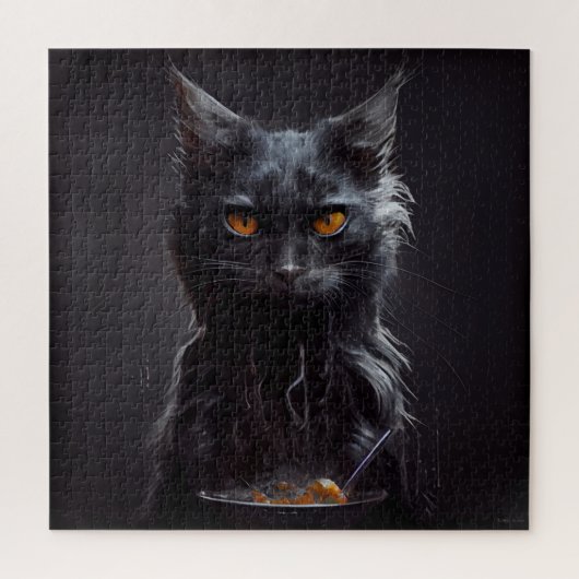 Puzzle Black Cat Legpuzzel (Verticaal)