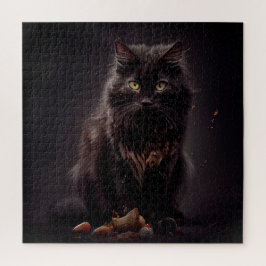 Puzzle Black Cat Legpuzzel
