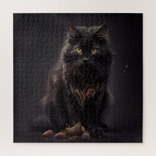 Puzzle Black Cat Legpuzzel (Verticaal)