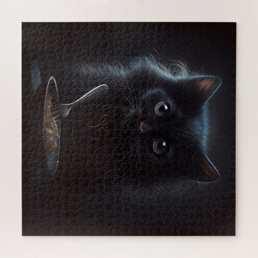 Puzzle Black Cat Legpuzzel (Horizontaal)