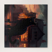 Puzzle Black Cat Legpuzzel (Horizontaal)