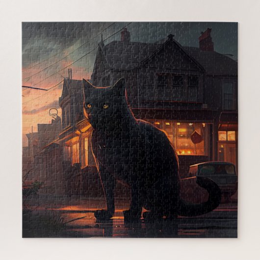 Puzzle Black Cat Legpuzzel (Verticaal)