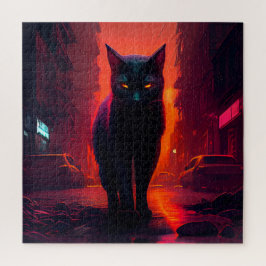 Puzzle Black Cat Legpuzzel