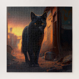 Puzzle Black Cat Legpuzzel