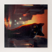 Puzzle Black Cat Legpuzzel (Horizontaal)