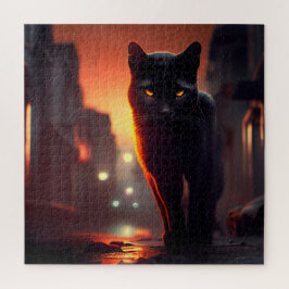 Puzzle Black Cat Legpuzzel