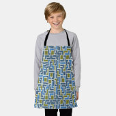 Puzzle Blokken Apron Schort (Gedragen)