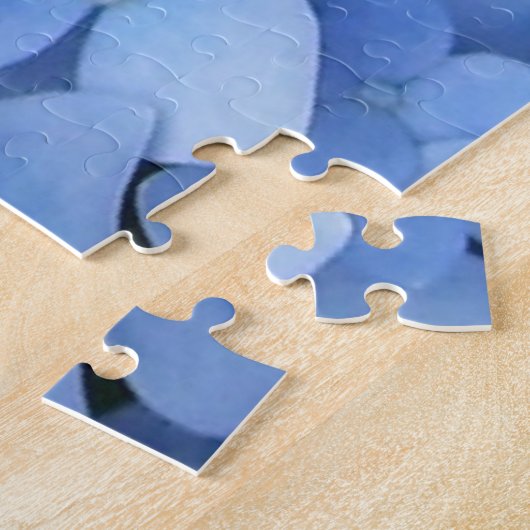 Puzzle - Blue Hydrangeas Legpuzzel (Zijkant)