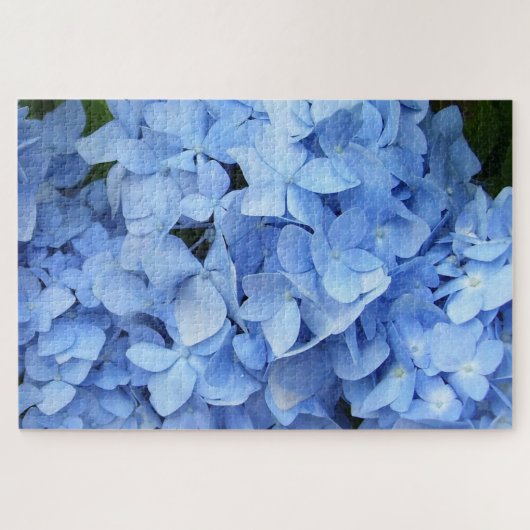 Puzzle - Blue Hydrangeas Legpuzzel (Horizontaal)