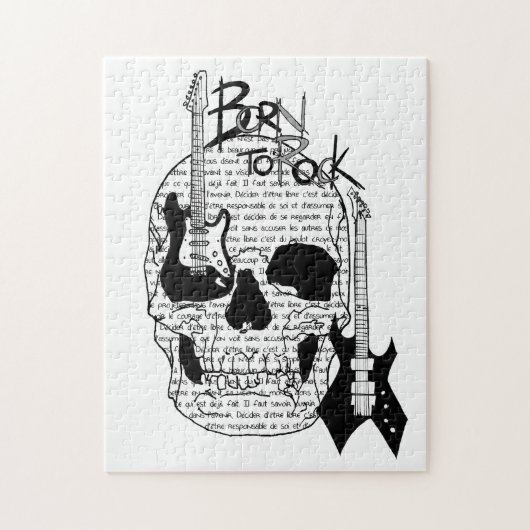 Puzzle "Born to Rock" Legpuzzel (Verticaal)