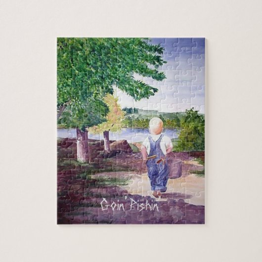 Puzzle - Boy Goin' Pishin' Legpuzzel (Verticaal)