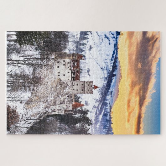 Puzzle, Bran Castle het huis van Dracula Legpuzzel (Horizontaal)