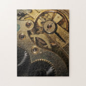 Puzzle: Brass Hearted. Horloge Legpuzzel (Verticaal)