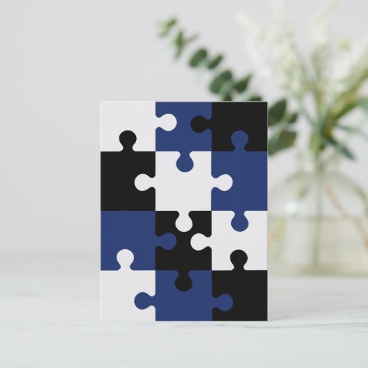 Puzzle Briefkaart (Staand voorkant)