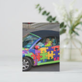 PUZZLE BUG CAR BRIEFKAART (Staand voorkant)