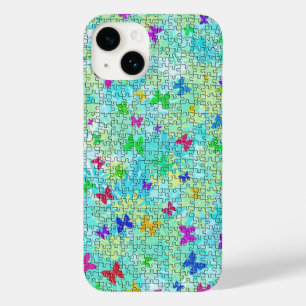 Puzzle Butterflies and Daisies-Colorful by STaylor Case-Mate iPhone 14 Hoesje