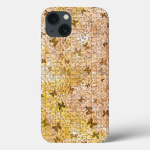 Puzzle Butterflies en Daisies-Browns van STaylor Case-Mate iPhone Case
