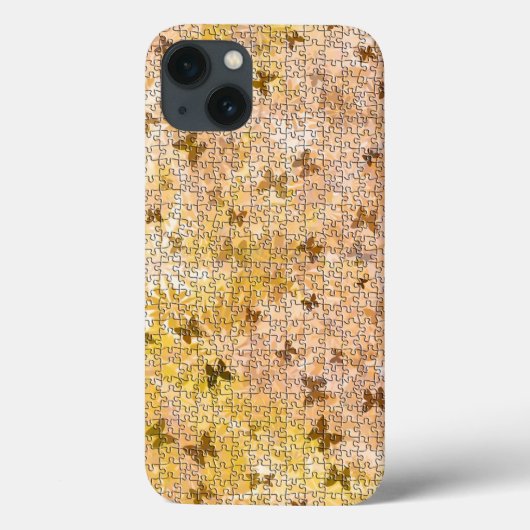 Puzzle Butterflies en Daisies-Browns van STaylor Case-Mate iPhone Case (Achterkant)