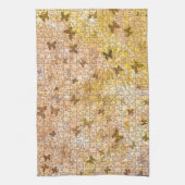 Puzzle Butterflies en Daisies-Browns van STaylor Theedoek (Verticaal)