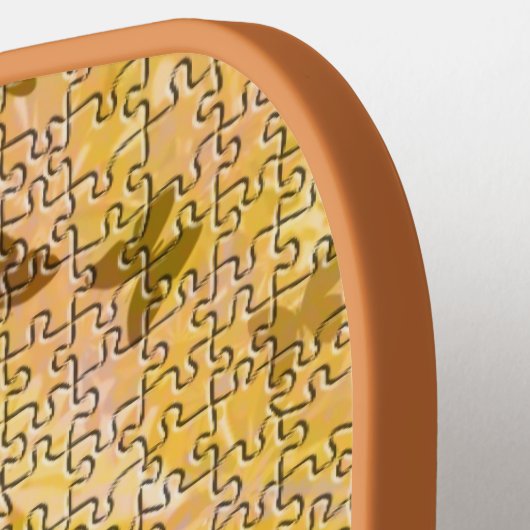 Puzzle Butterflies en Daisies van Shirley Taylor Pickleball Paddle (Links Detail)