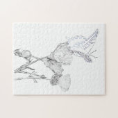 Puzzle - Butterfly on Flowers Legpuzzel (Horizontaal)