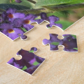 Puzzle - Butterfly op Paarse ventilator Legpuzzel (Zijkant)