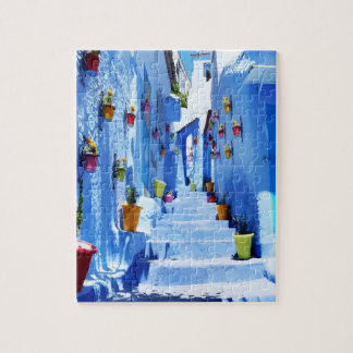 Puzzle “Calles Azules de Chefchaouen” – Marruecos Legpuzzel