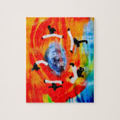 puzzle capoeira mma martiel arts brazilië ax ginga legpuzzel (Verticaal)