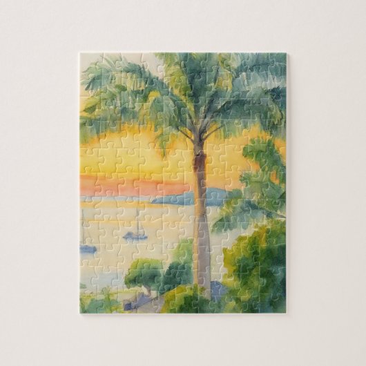 Puzzle Caribbean sunrise Legpuzzel (Verticaal)