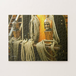 Puzzle - Carved Wooden Capstans Legpuzzel