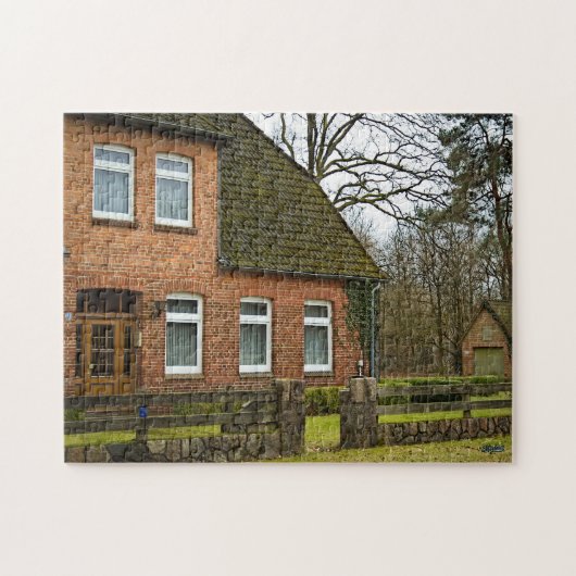 Puzzle “Casa de ladrillos en Bispingen” Legpuzzel (Horizontaal)