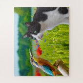 Puzzle Cat & Bird Legpuzzel (Verticaal)