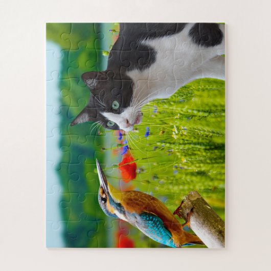 Puzzle Cat & Bird Legpuzzel (Verticaal)