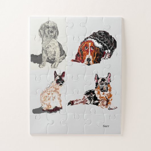 Puzzle Cat & Dogs Legpuzzel (Verticaal)