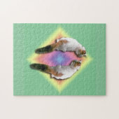 Puzzle - Cat en Rainbow Diamond Legpuzzel (Horizontaal)