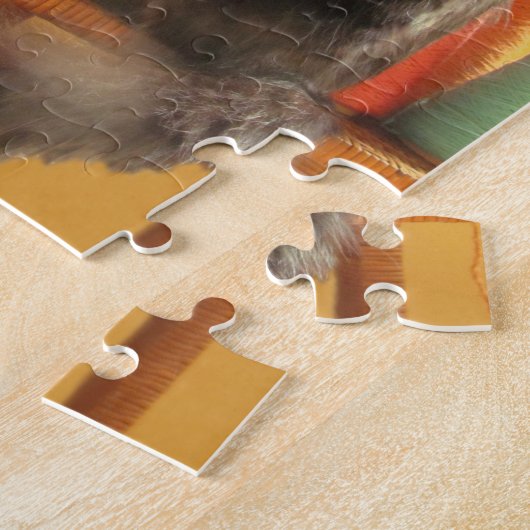 Puzzle - Cat en Yarn Legpuzzel (Zijkant)