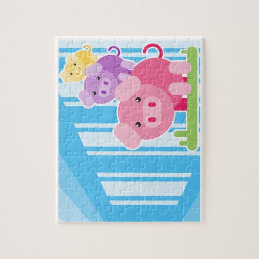 puzzle cerdos niños legpuzzel (Verticaal)