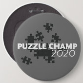 Puzzle Champ 2020 Ronde Button 6,0 Cm (Voorkant /achterkant)