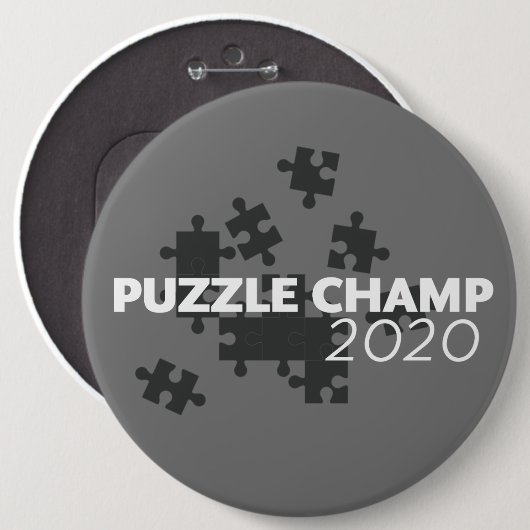 Puzzle Champ 2020 Ronde Button 6,0 Cm (Voorkant /achterkant)