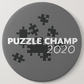 Puzzle Champ 2020 Ronde Button 6,0 Cm (Voorkant)